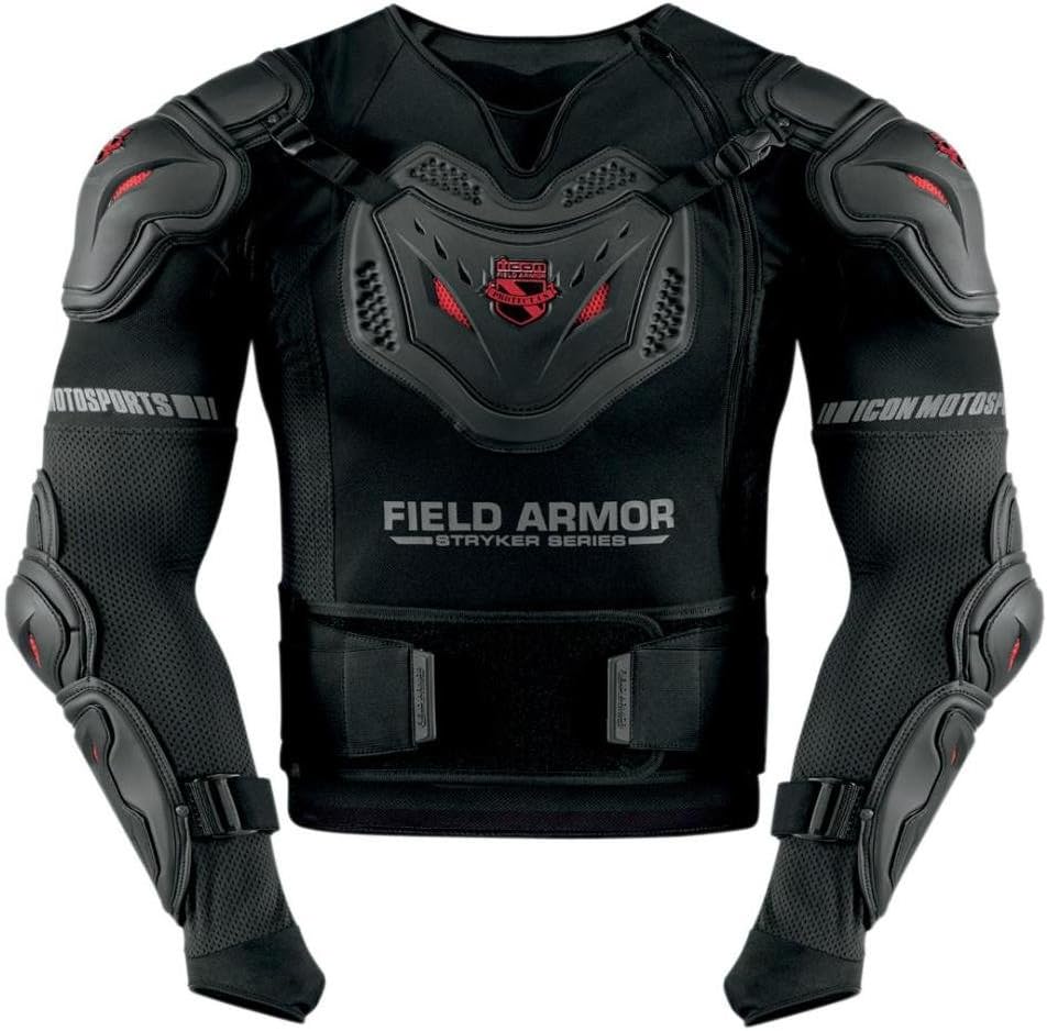 ICON Stryker Rig Men's Field Armor Street Motorcycle Body Armor - Black / Medium/Large
