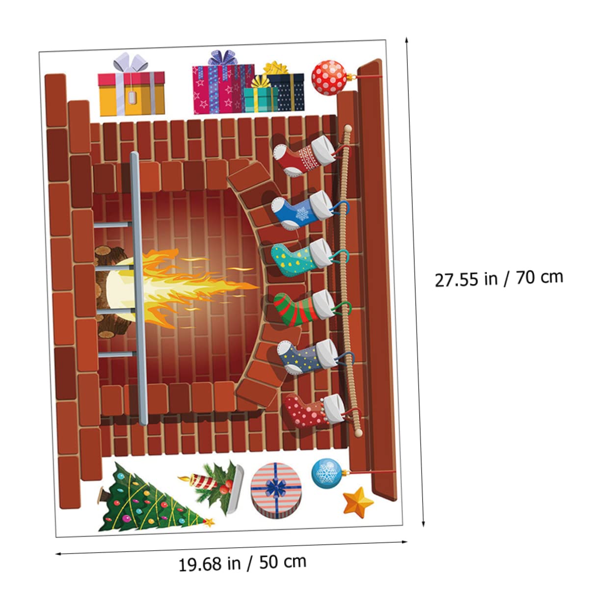 Alipis 5sätze Weihnachtliche Wanddekoration Selbstklebendes Fensterbild Für Schlafzimmer Und Wohnzimmer Bunte Weihnachtsmotiven Für Festliche