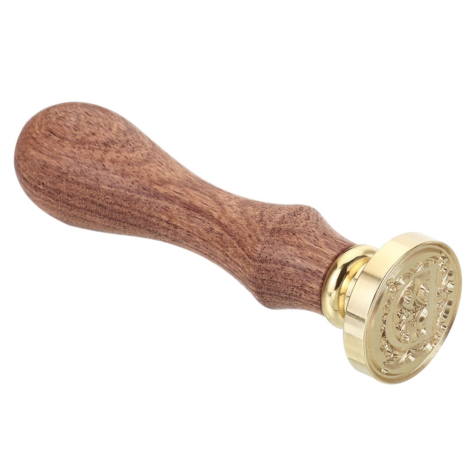 Cachet à Cire Lettre L – Tête Laiton Amovible – Poignée Bois – Taille Sceau 15x15 Mm – Style Rétro