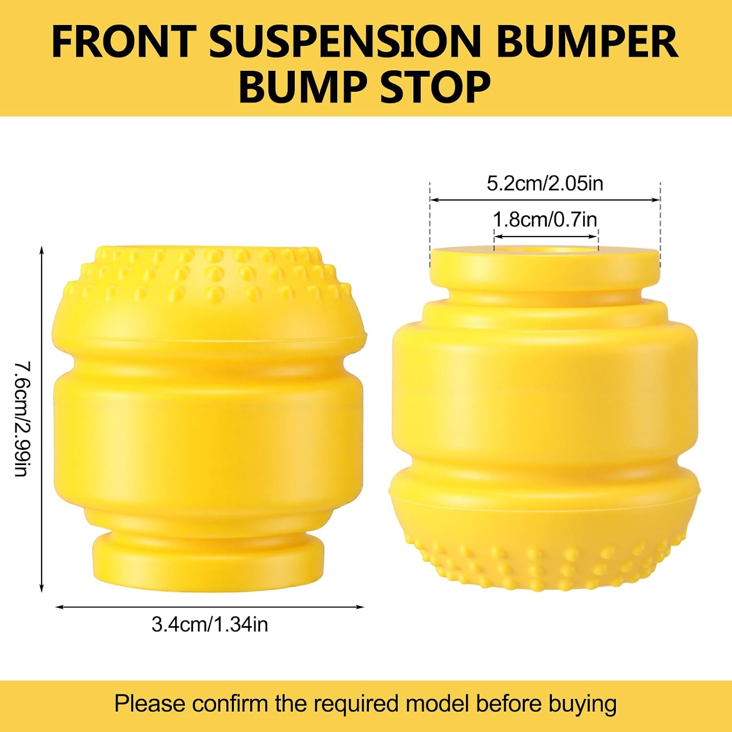 BBTO 4 Pcs Front Suspension Bumper Bump Stop Replace Dc3z-3020-b Suspension Jounce Bumper Fit for F-250 F-350 F-450 F-550 F-650 Duty 2005-2024 Automotive Replacement