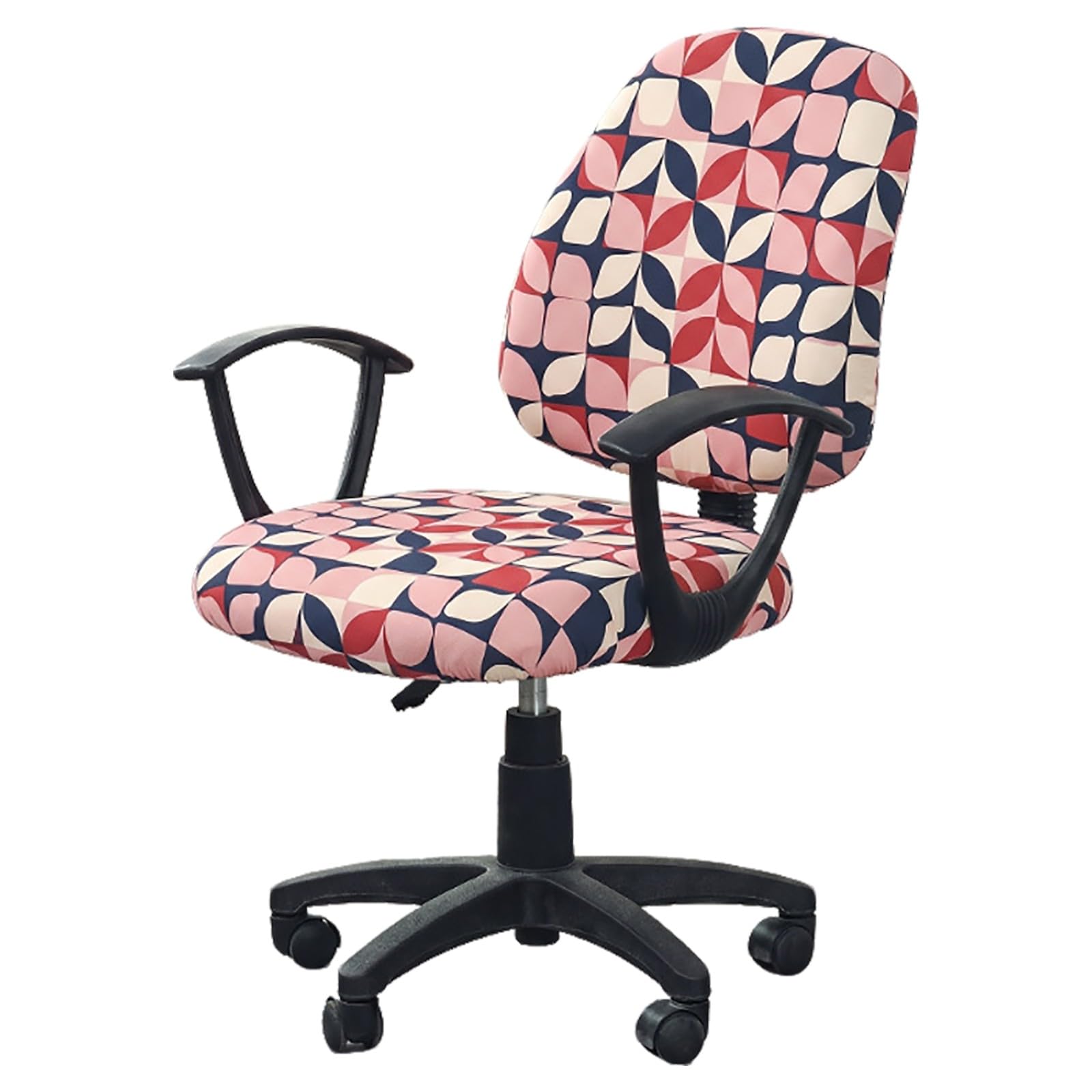 Kitegrese Stretch Office Computer Chair Covers, Soft Spandex Universal Rotating Desk Chair Slipcover, Removable Washable Protector(Style 8)
