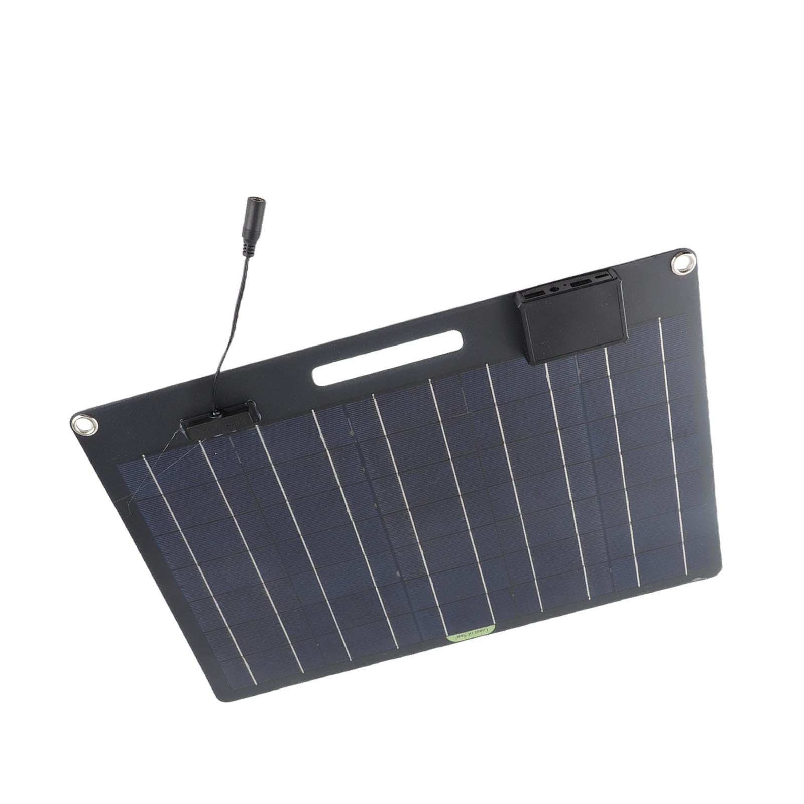 Wakects Pannello Solare Portatile 100W Monocristallino 12V 24V Doppia