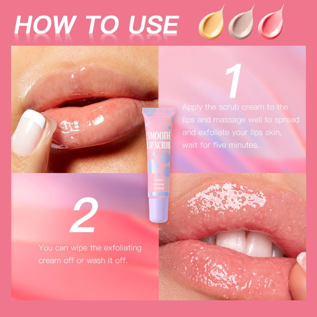 Creamy Lip Scrub Gentle Exfoliation Formulated With Delicate Dot Particles