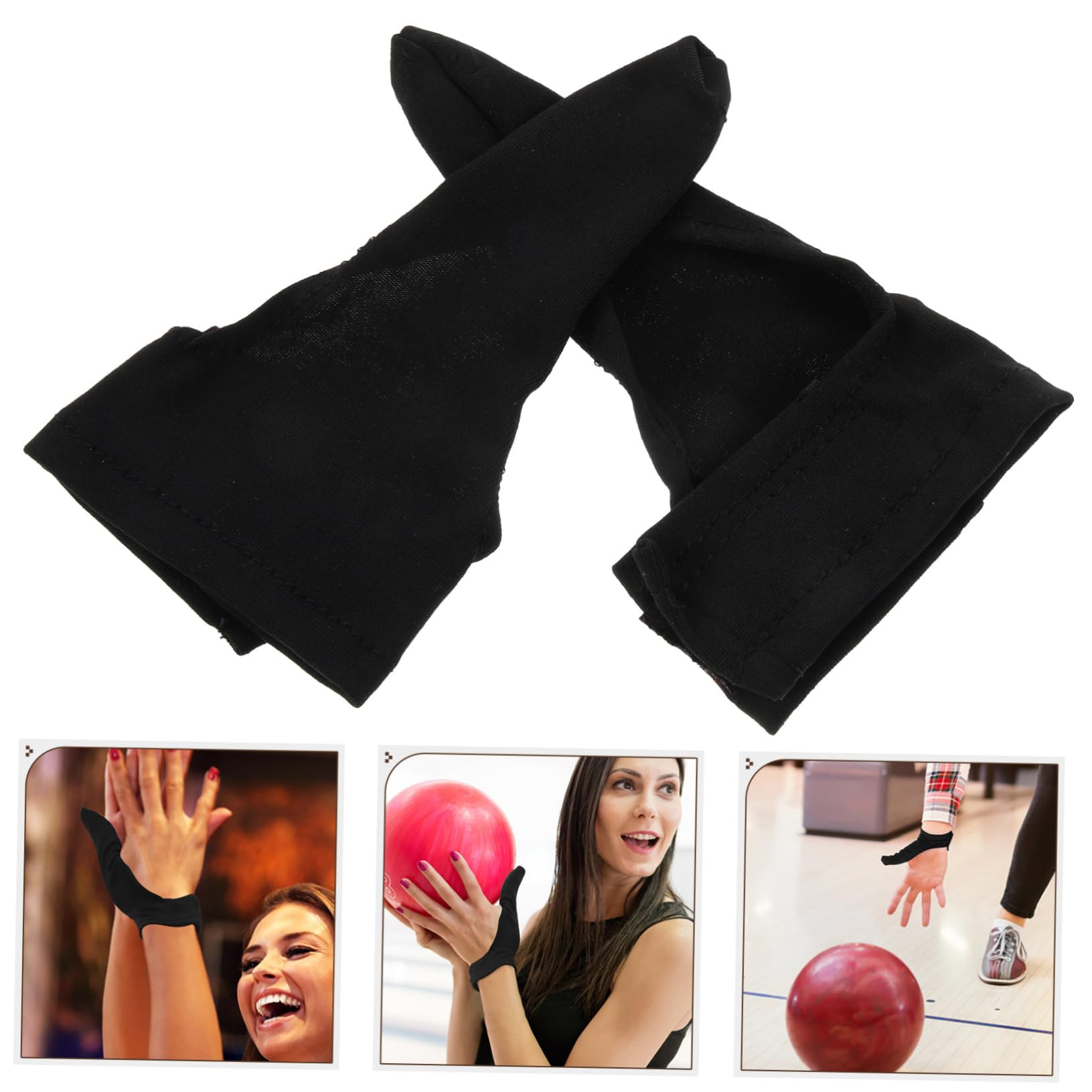 Toddmomy 1 Pair Bowling Thumb Saver Compact Gloves Lightweight Thumb Socks for Right Hand Protection