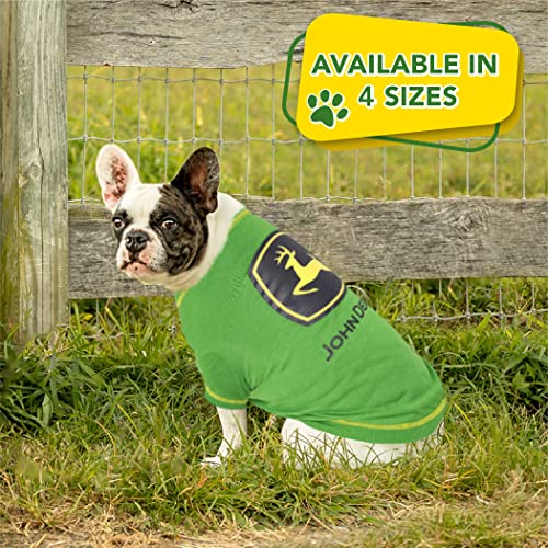 Pets First John Deere Dog T-Shirt, Medium. Warm Pet Clothing For Pets. Soft, Comfortable, Durable Pet Shirt. Best Dog Shirt Jacket Polo Costume Licensed With John Deere Theme/Logo, Green (Jod-4014-Md) #TOP6