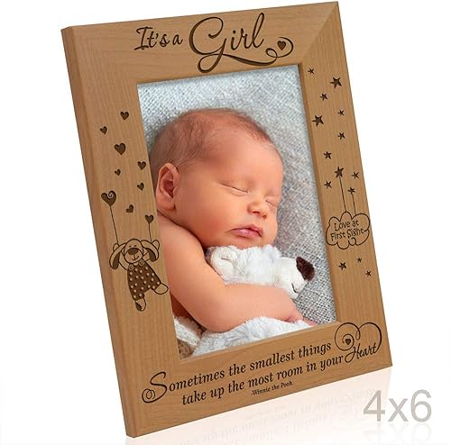 Miniatura 3 de KATE POSH - It's a Boy, Sometimes The Smallest Things ocupa la mayor cantidad de espacio en tu corazón, marco de fotos de madera natural grabado de