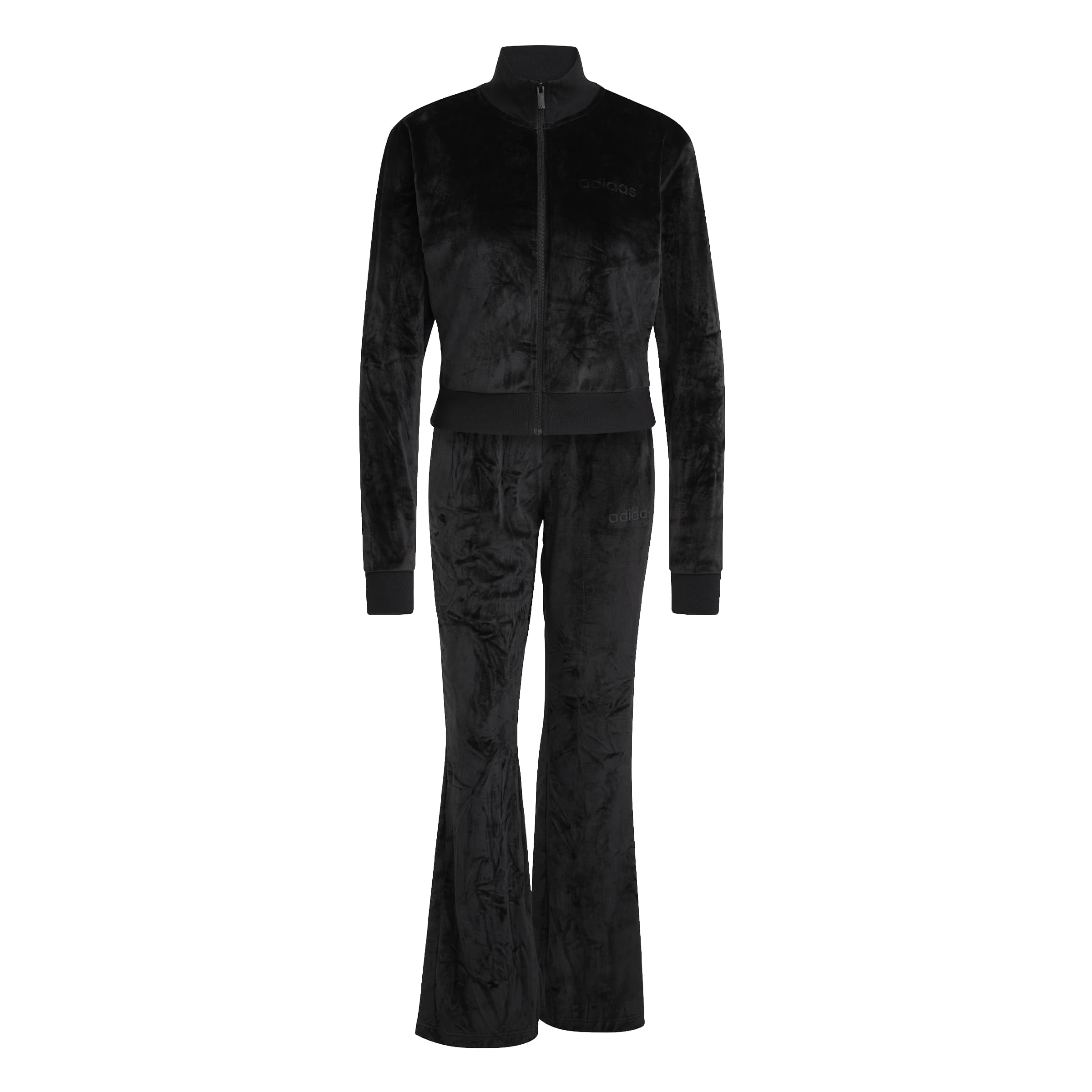 adidas Femme Glam Velvet Tracksuit, black, M