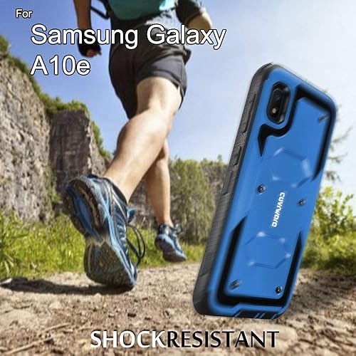Miniatura 9 de Aegis Series - Funda compatible con Samsung Galaxy A10e con protector de pantalla integrado, resistente funda resistente de cuerpo completo clip