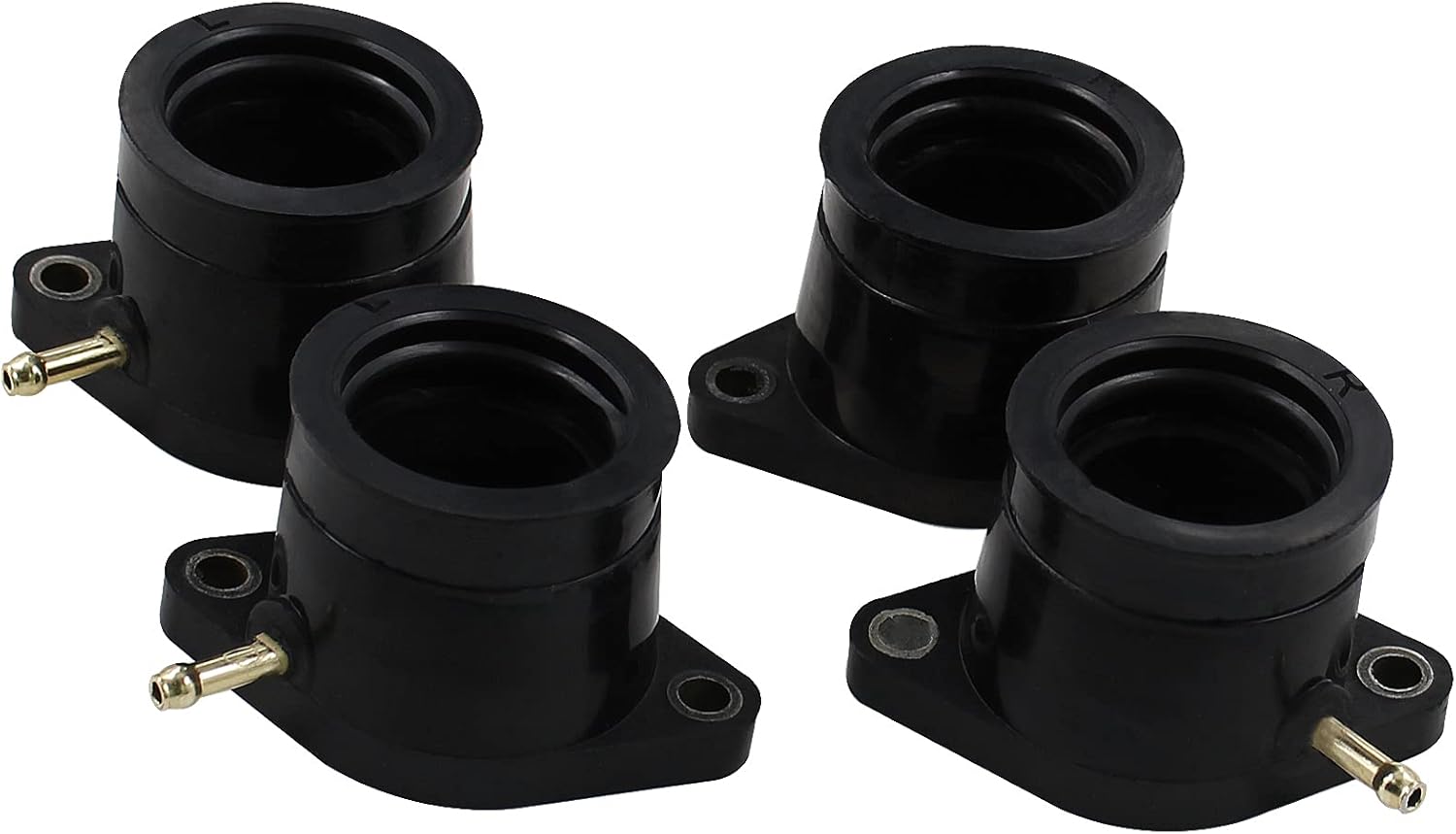 Road Passion Motorcycle Carburetor Carb Intake Manifold Boots Joint 5G2-13586-02-00 5G2-13596-01-00 Replacement for Yamaha XJ650 Maxim 1981 1982 1983/ XJ750 Seca 1981 1982 1983/ Maxim 750 1982 1983