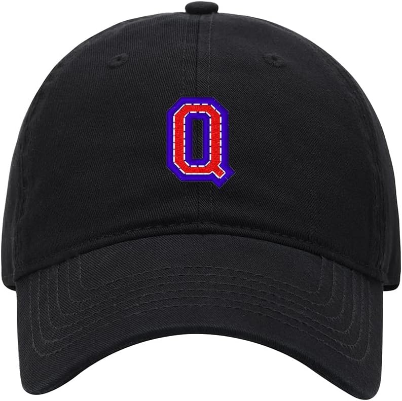 Baseball Cap Men Design Letter Q Embroidered Washed Cotton Dad Hat Baseball Caps