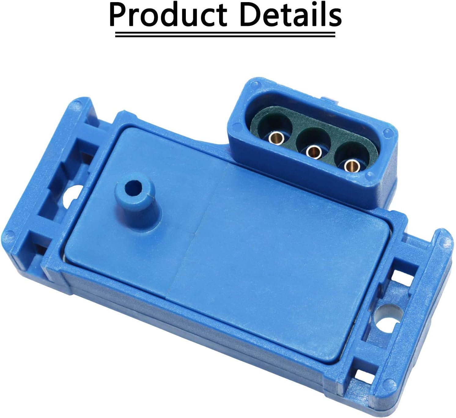 3Bar 3 Bar Manifold Absolute Pressure Map Sensor Turbo Boost & Connector Pigtail Plug Wire 12223861 Compatible with GM Chevy Buick GMC Pontiac Detroit Diesel Series 12219935 16040749