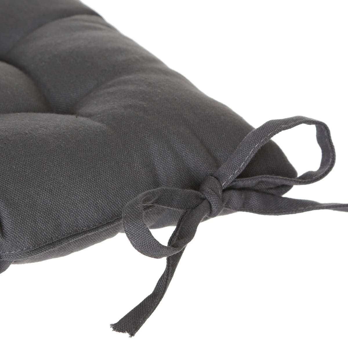 ATMOSPHERA Copricuscino In Cotone Grigio Ardesia - 38x38 Cm - Fodera Per Cuscino Sfoderabile - Elegante E Morbido Per Divano E Camera Da Letto - 4