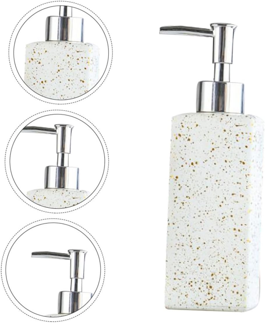Cabilock 2pcs Hand Pump Bottle Press-Type Dispenser Lotion Shampoo Dispensers Reusable Decorative for Bathroom