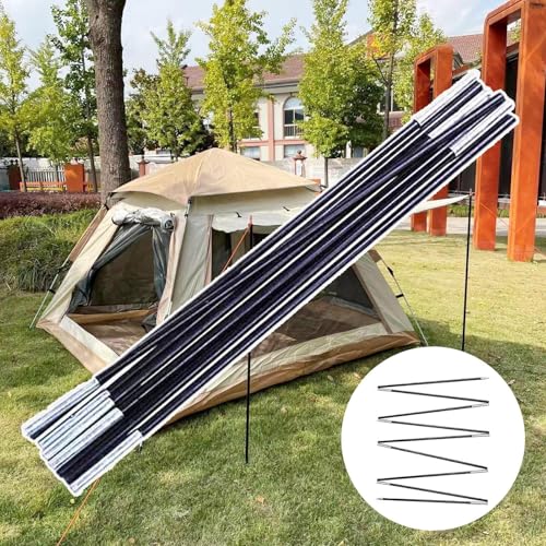Varillas de acero ajustables y flexibles para postes de carpa de reemplazo 2