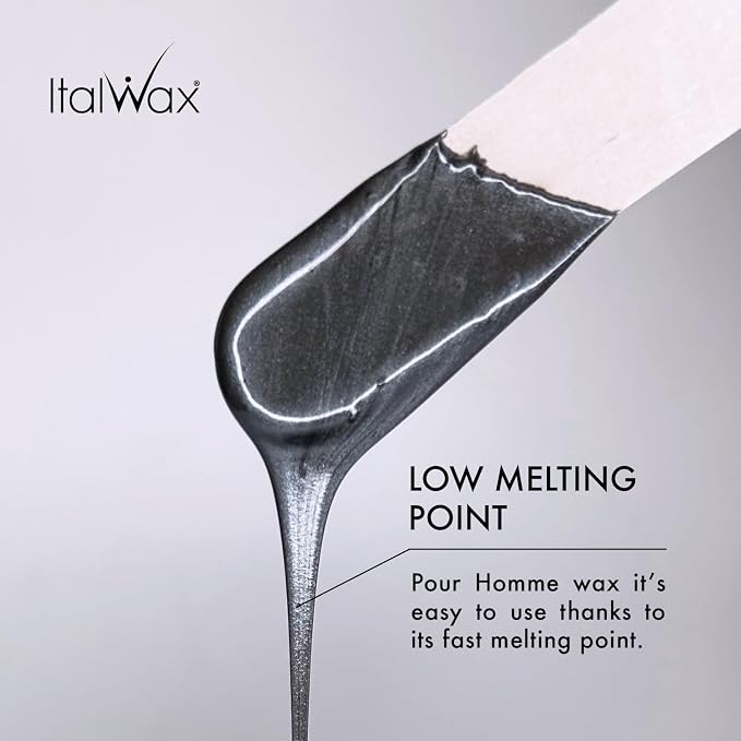 Italwax Pour Homme - 1kg - Cera dura para depilación miniatura 3