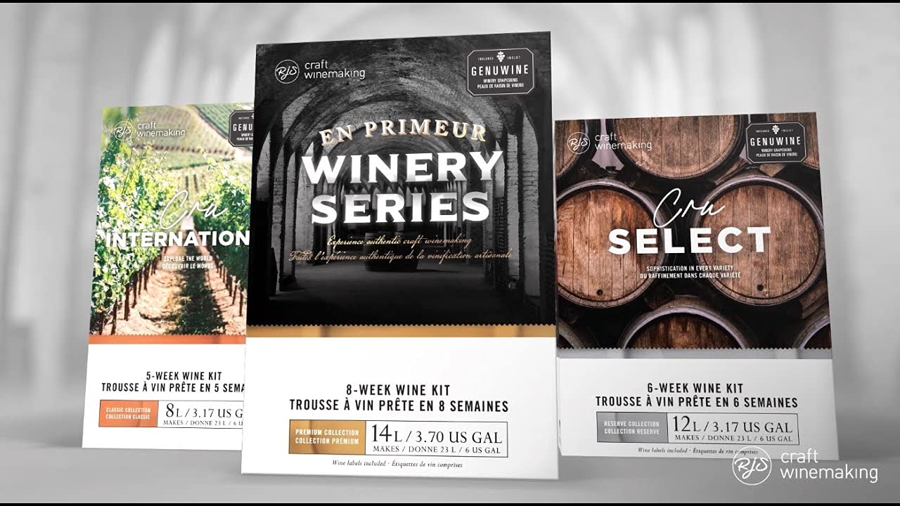 Cru International Wine Making Kit - Malbec. Makes 30 Bottles. Comes with 30 Free Corks, Shrink Caps, Label