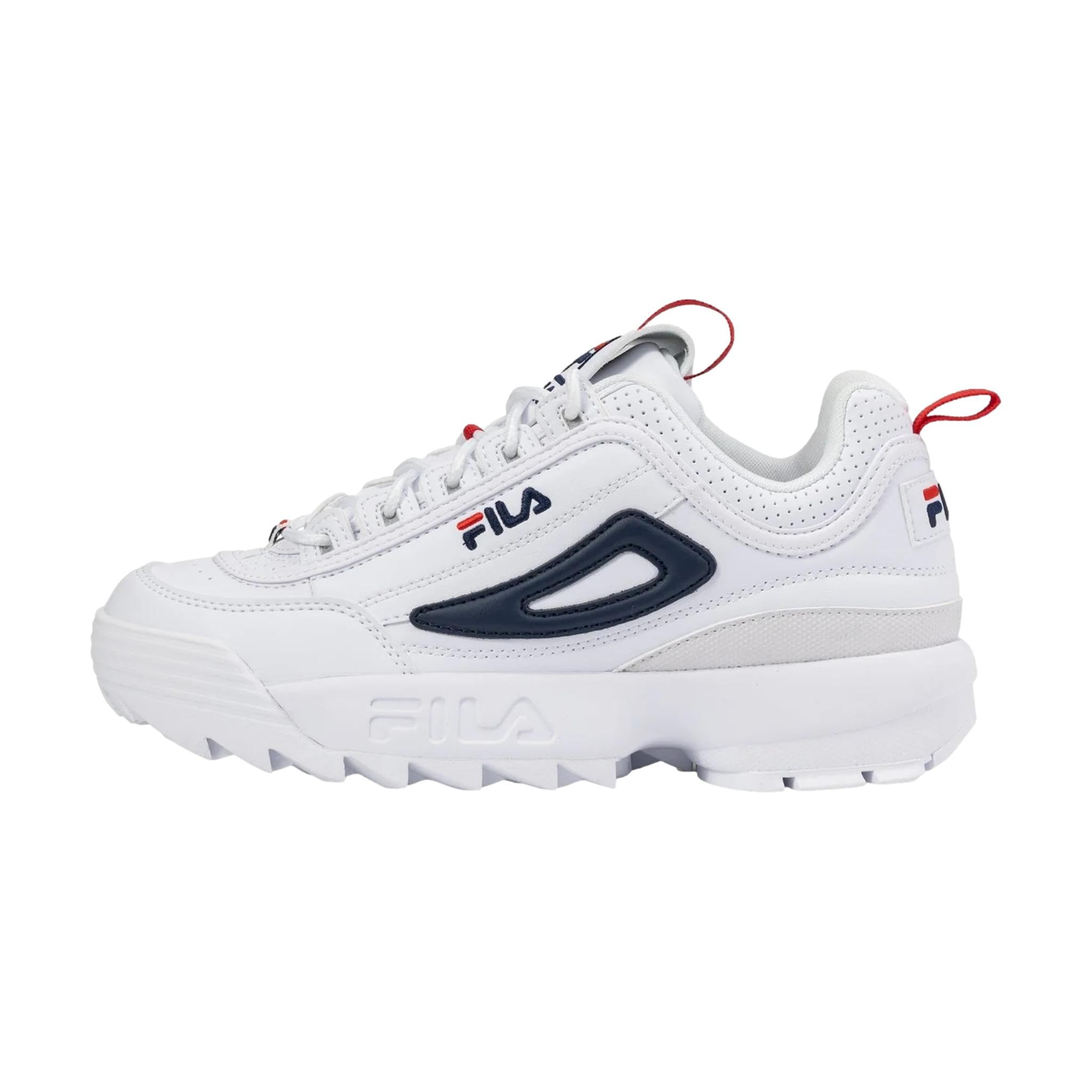 FILA Women's Disruptor CB wmn Sneaker, White Navy, 6.5 UK