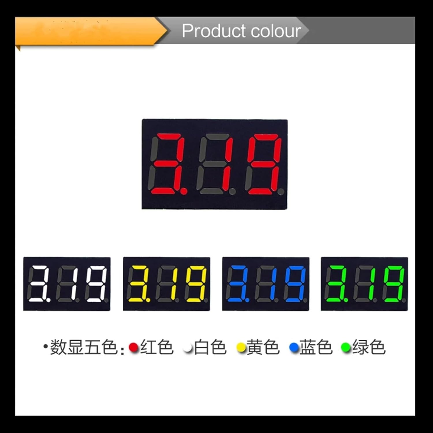 DIY Red Blue Digital LED Mini Display Module DC2.5V-32V DC0-100V Voltmeter Voltage Tester Panel Meter Gauge for Motorcycle Car(Red LED DC32V)