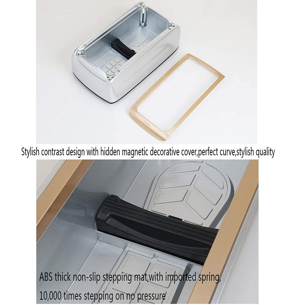 Distributore Automatico di Copriscarpe, distributore di tappetini con 100 Copriscarpe USA e Getta per Medico, casa, Negozio e Ufficio, Oro, Copriscarpe in plastica