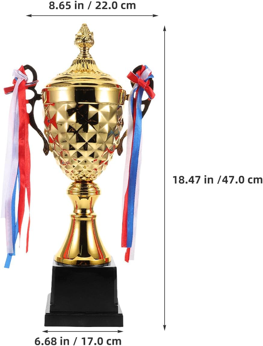 Alipis Metal Trophy Cup for Sports Competitions Lightweight Winner Award for Soccer Basketball Championship Ceremony Motivational Multi-Sports Recognition Trophy Metal Craftsmanship