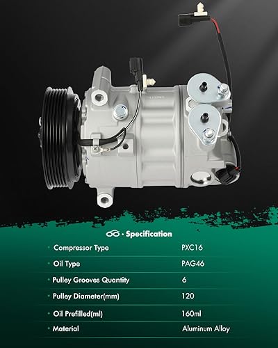 Miniatura 470 de SCITOO CO 10739C - Compresor de CA compatible con Honda Element 2.4L 2003 2004 2005 2006 2007 2008 2009 2010 2011