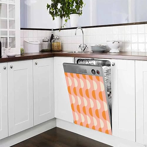 Miniatura 4 de Cubierta magnética abstracta minimalista para lavavajillas de los años 50, diseño moderno de mediados de siglo, calcomanías magnéticas para
