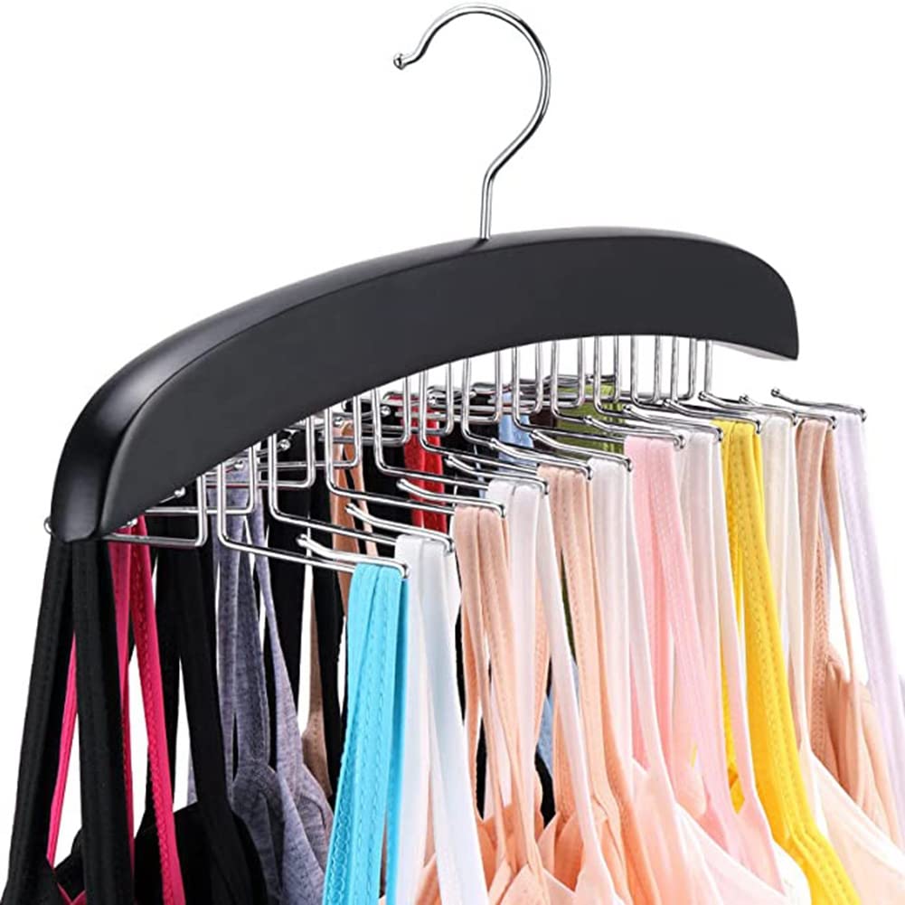 Olsixxuuk Canottiera, 24 capacità, risparmio di , girevole a 360°, in metallo, pieghevole, organizzatore camisole per canotte