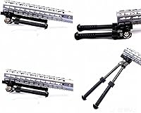 Vista 3 de Sniper - Convertidor de juntas ajustable de 6 a 9 pulgadas de 0.827 in Picatinny Rifle Bípode de montaje rápido desmontable accesorios de caza..