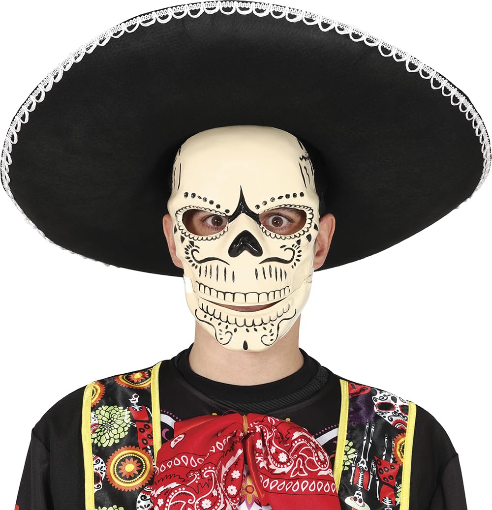 FIESTAS GUIRCA Mexico Skeleton Mask