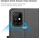 HOOMIL MagFlip Handyhülle für Samsung Galaxy A51 Hülle, [Erstklassige Handwerk] Premium Leder Tasche Klappbar Case Schutzhülle - Schwarz