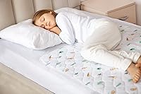 Vista 11 de Lynmark Almohadillas de cama para entrenamiento de orinal para niños pequeños, suave, impermeable, protector de orina para niños, sábana de colchón