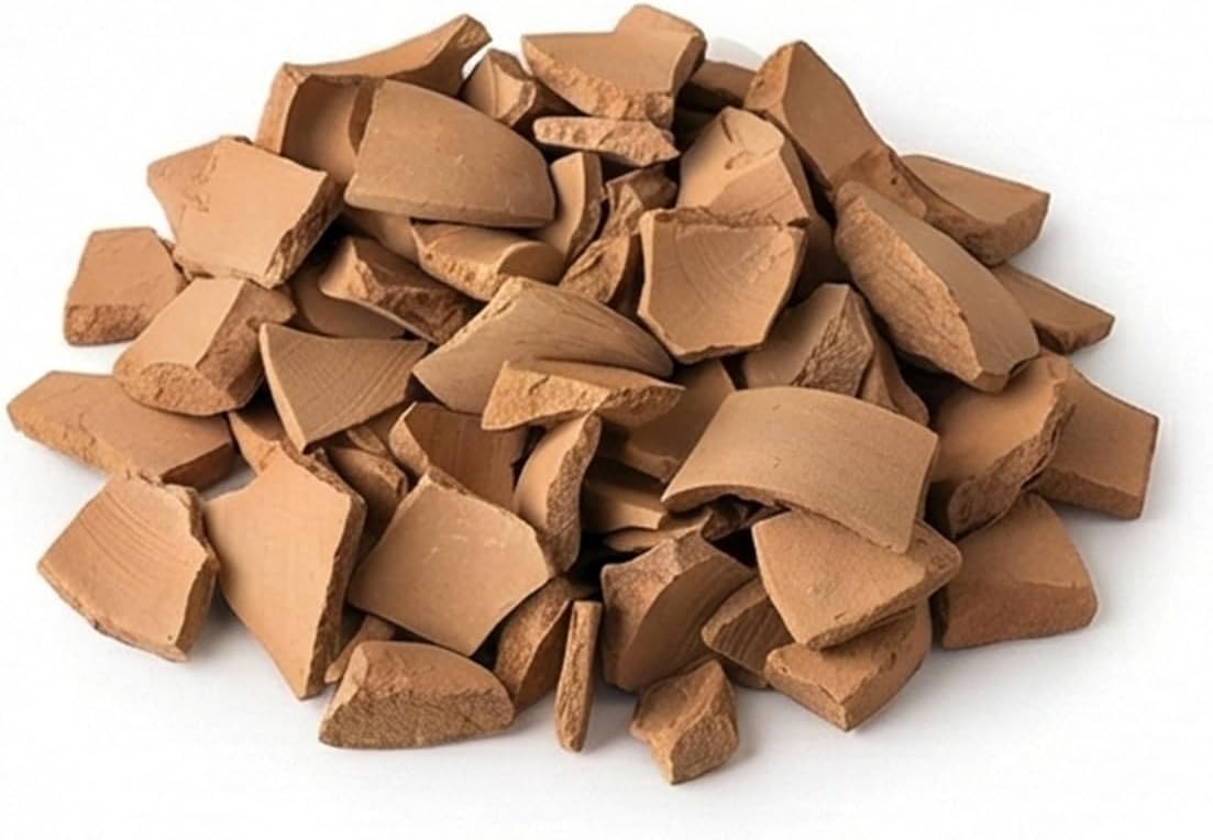 VRINDAVANBAZAAR.COM 1kg Clay Saucer for Plant Pots and Garden Use – Durable Clay for Indoor & Outdoor Planters, Stable Support for Home & Garden Planters, Suitable for Adult Hobbyists, DIY Craft
