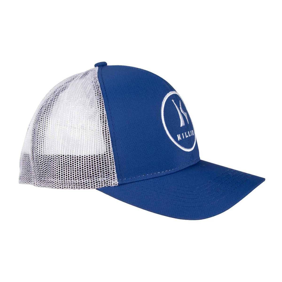 Killik Solid Logo K Mesh Back Trucker Hat – Adjustable Mesh Trucker Cap, One Size Fits Most, Blue