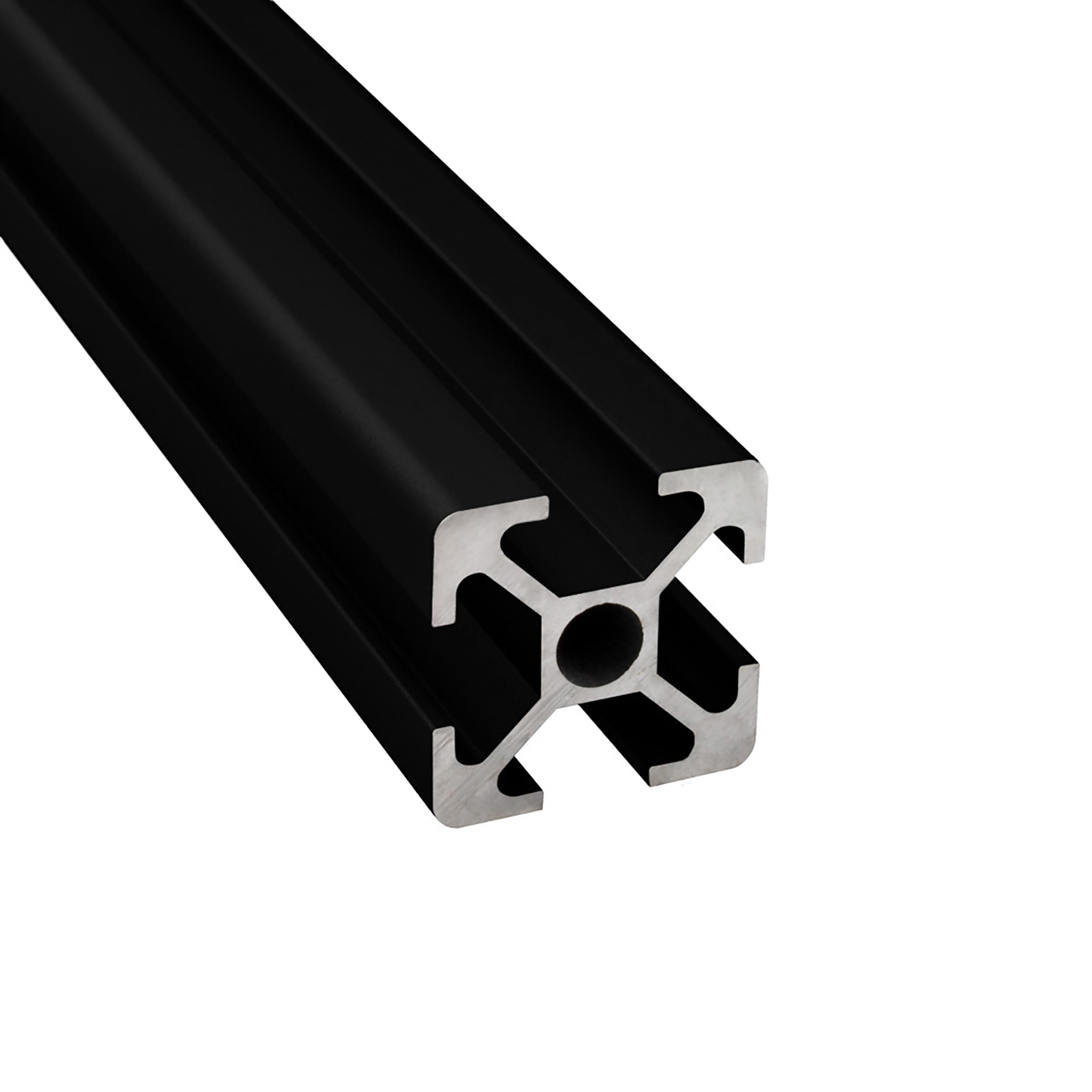 KLAK 20 - Aluprofil 12 Stück 20x20mm 2m Konstruktionsprofil Nut 6 schwarz
