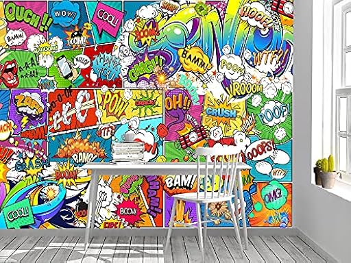 Oedim Fotomural Vinilo Adhesivo Pared de Comic, vinilo adhesivo decorativo para habitaciones, decoración para paredes, vinilo adhesivo | Ya disponible en tu tienda friki favorita! En mundofriki.es!
