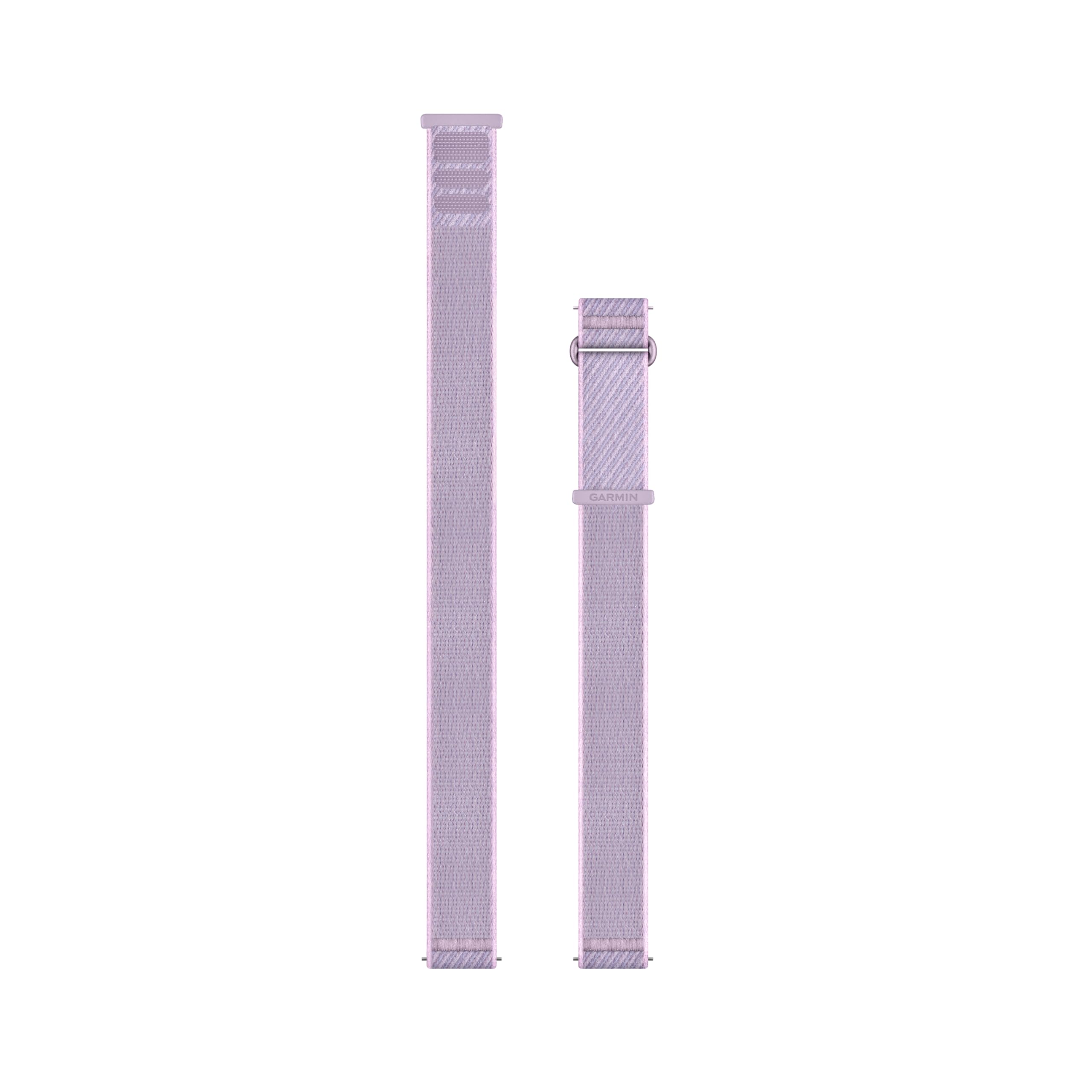 Garmin 18 mm Quick Release ComfortFit fabric bands, Original accessory, Compatible with a range of smartwatches, Pink Meringue/Lilac