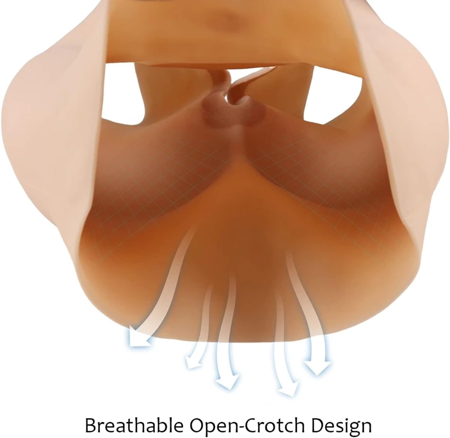 Vêtement gainant en silicone for femme – Renforceur d'entrejambe ouvert