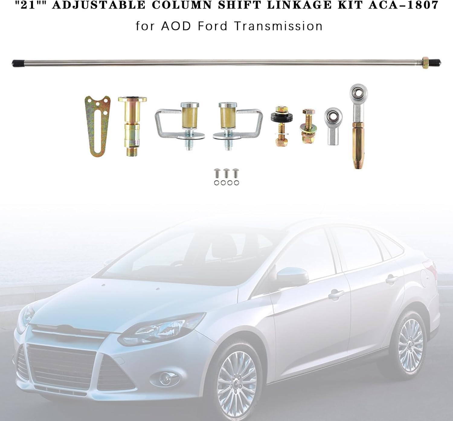 21" Adjustable Column Shift Linkage Kit ACA-1807 Fit For Ford AOD Transmission