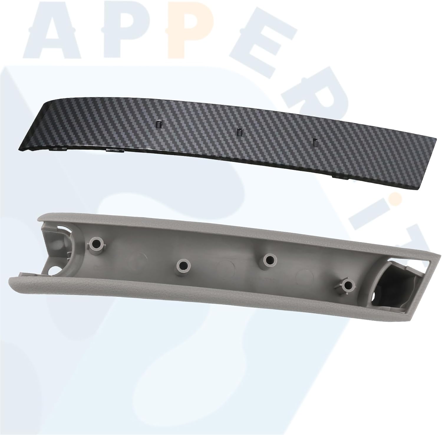 APPERFiT 350Z Door Pull Grip Handle & Carbon Fiber Trim 80978-CD001 80932-CD000 for Interior Door Panel Right Passenger Side Compatible with Nissan 350Z 2003-2005 Accessories Parts