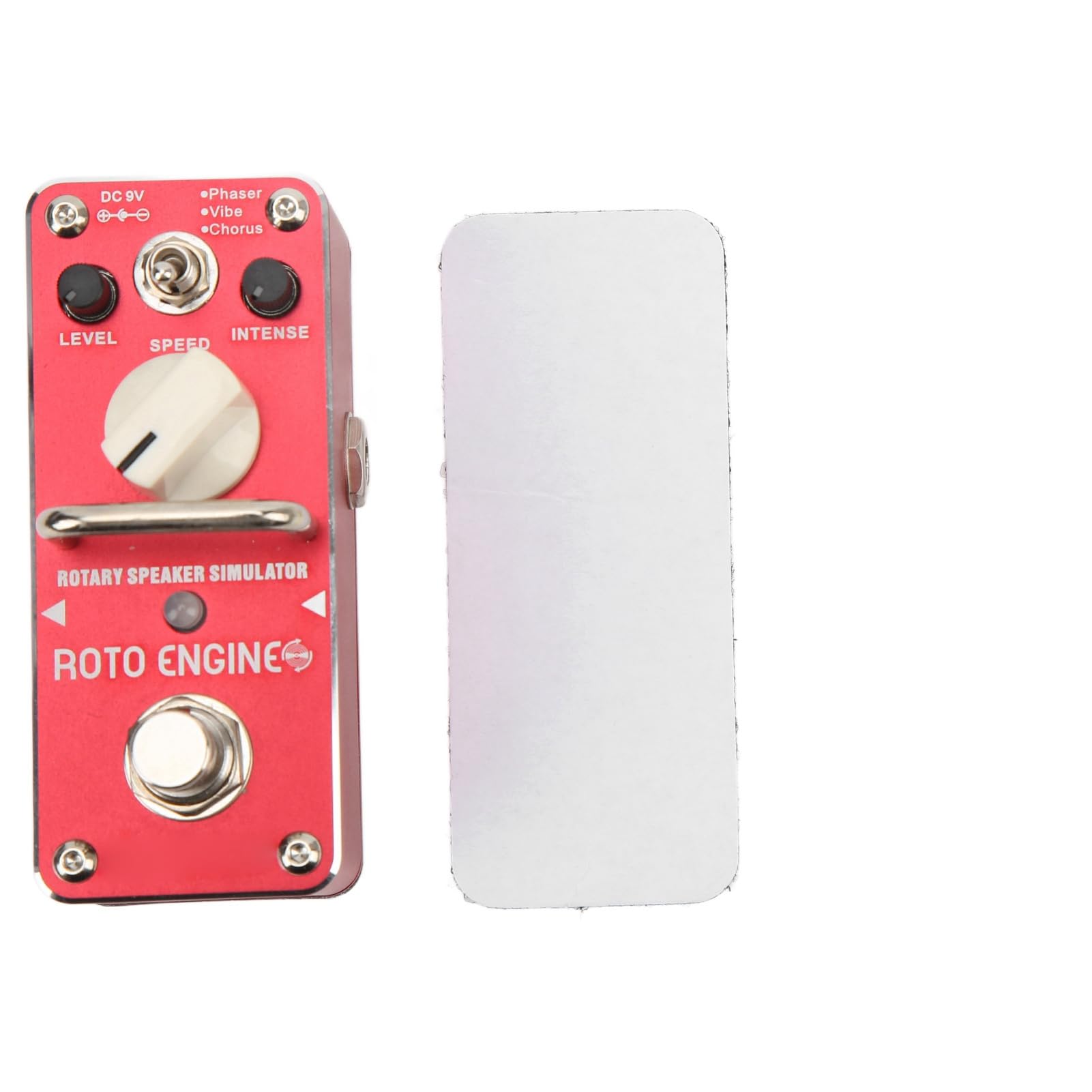Obrotowy Symulator Głośnika Pedał Efekt Gitarowy Stomp Box z 3 Trybami Klasyczny Dźwięk z Lat 60. Metalowa Kompaktowa Obudowa do Gitary Elektrycznej Bass