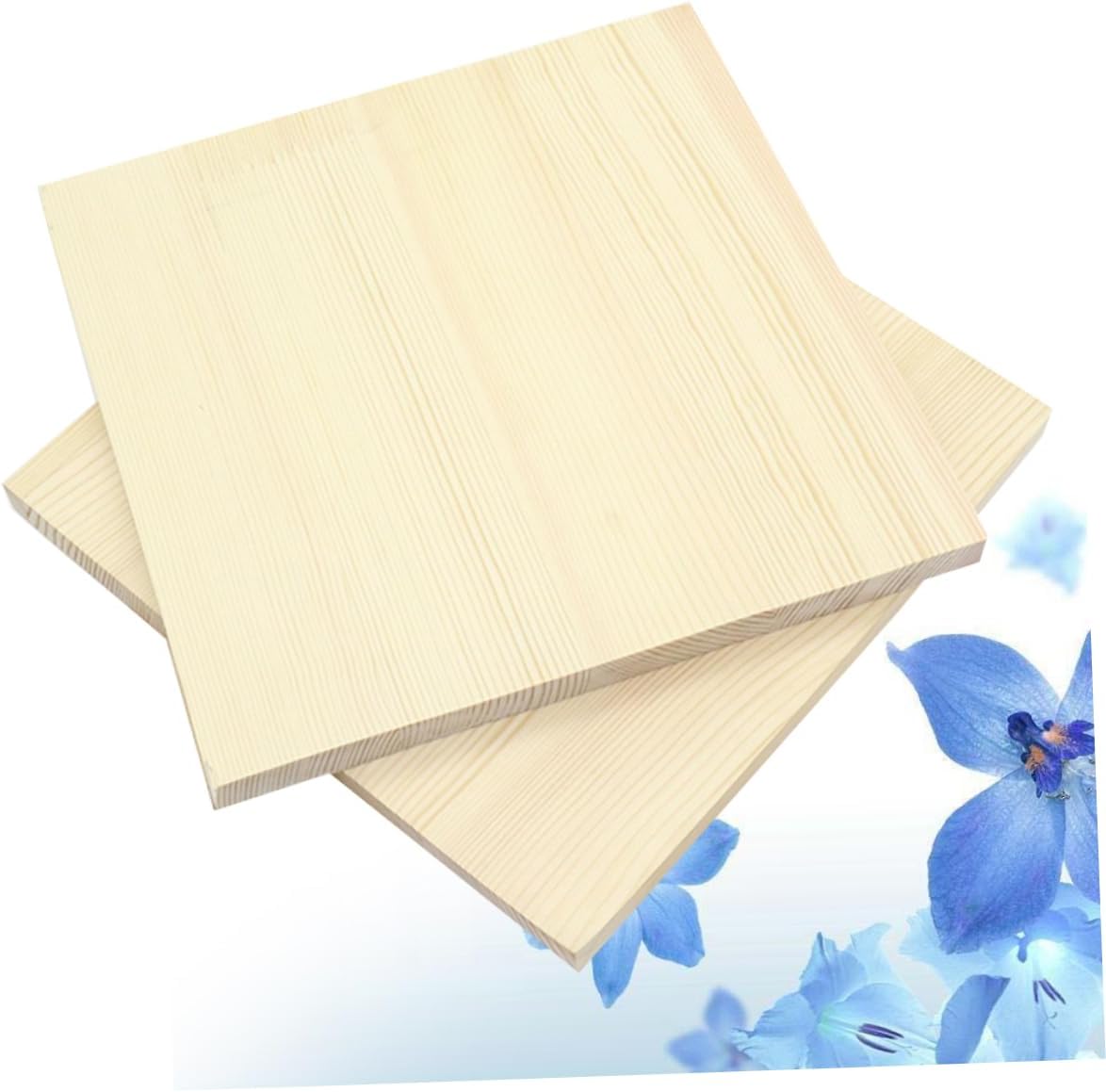 CORHAD 2pcs Natural Wood Board Workbench for Sculpting and DIY Crafts Rustic Cutout Plank Base for Clay Art Projects for Home Decoration and Creative Work