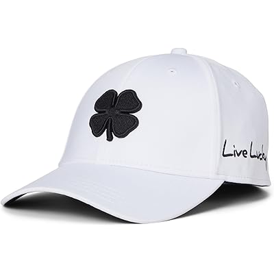 Black Clover Premium Clover 1 Hat white hat/3d black clover