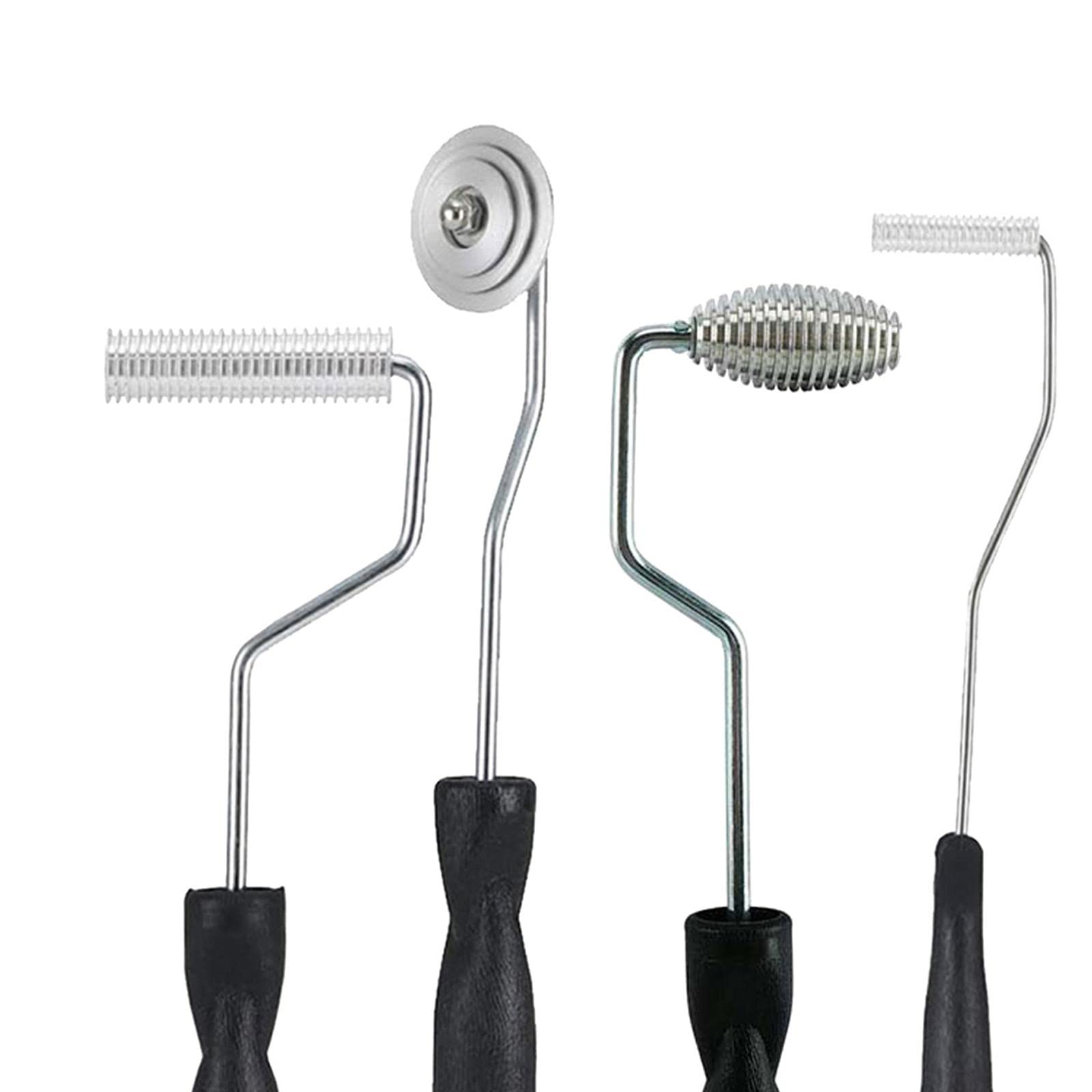 5 Pezzi Rullo Antibolle in Alluminio Kit Laminazione Attrezzi Roller Applicatore Fibra Vetro Strumenti Compattazione Resina Materiale Durevole Adatto