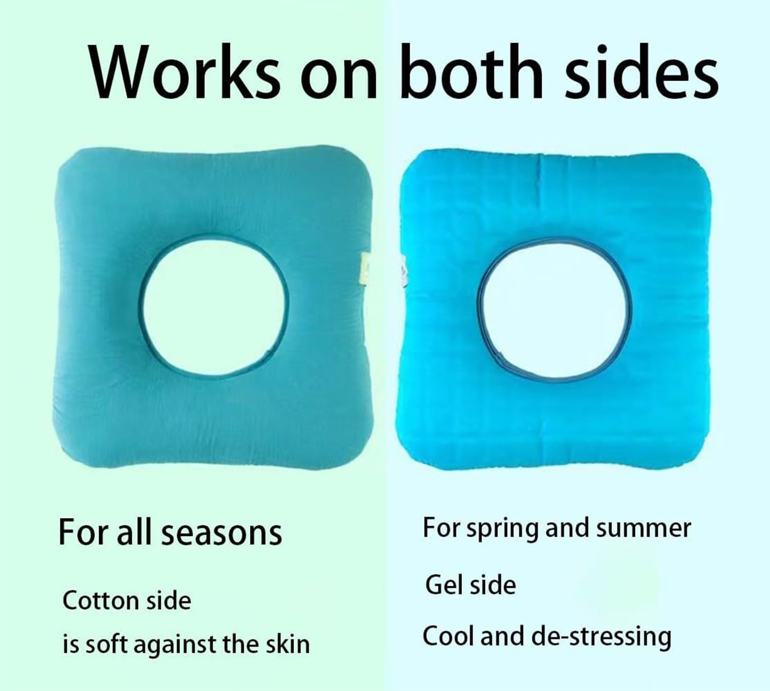Cojín Antiescaras para Glúteos, Cojín para Aliviar La Presión En La Cadera, Hemorroides Perso Cojín De Gel para Decúbito para Silla para Hemorroides para Pacientes Mayores, Encamados