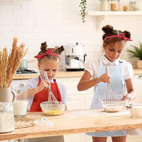 Miniatura 6 de SINLAND Kids Apron with Pocket 2 Pack Children Chef Apron for Cooking Baking Painting Whitex2.