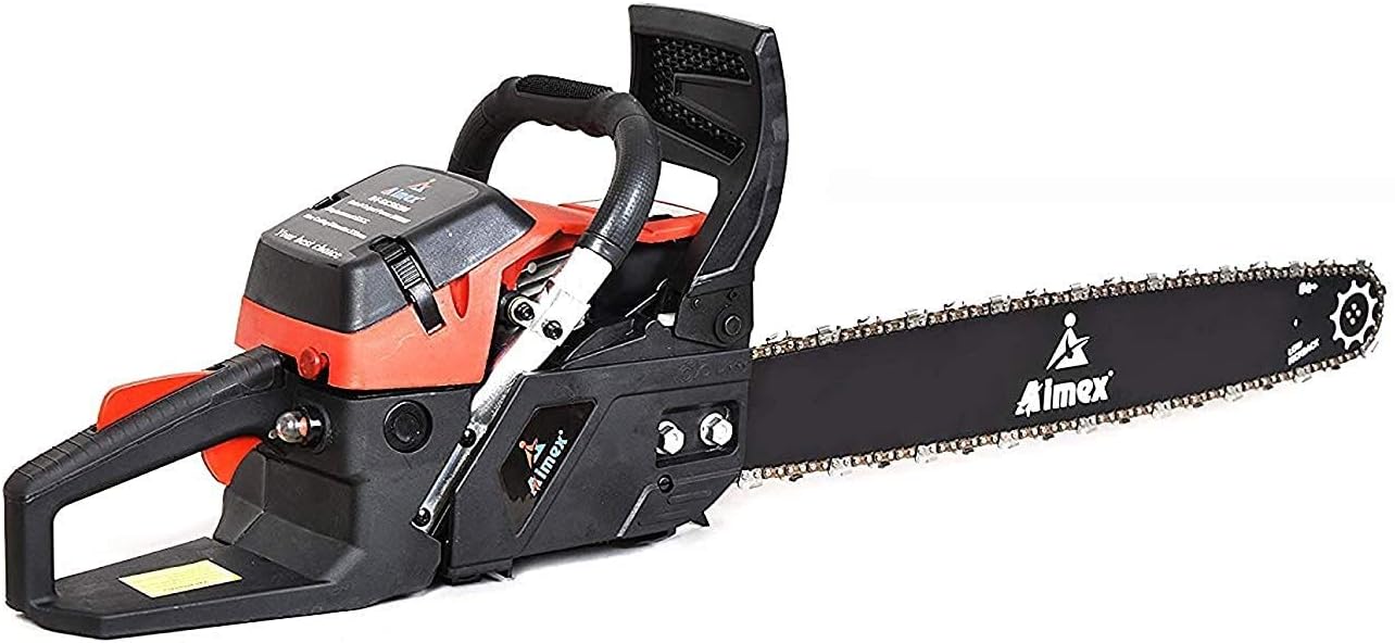 Aimex 58CC 2-Stoke Air Cooled Petrol Chain Saw (22-inch, Red)