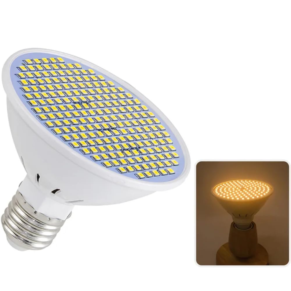 3 Szt. 110V 220V E27 LED Żarówka Reflektorowa Lampa Kukurydziana Żarówka Energooszczędna Do Lamp Domowych Oświetlenie Pokoju Dziennego,Warm white,300LED