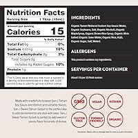 Vista 2 de San-J - Salpicadura de Tamari Dulce Orgánico con Sabor Richly - Especialmente Elaborado - Botella de 10 oz