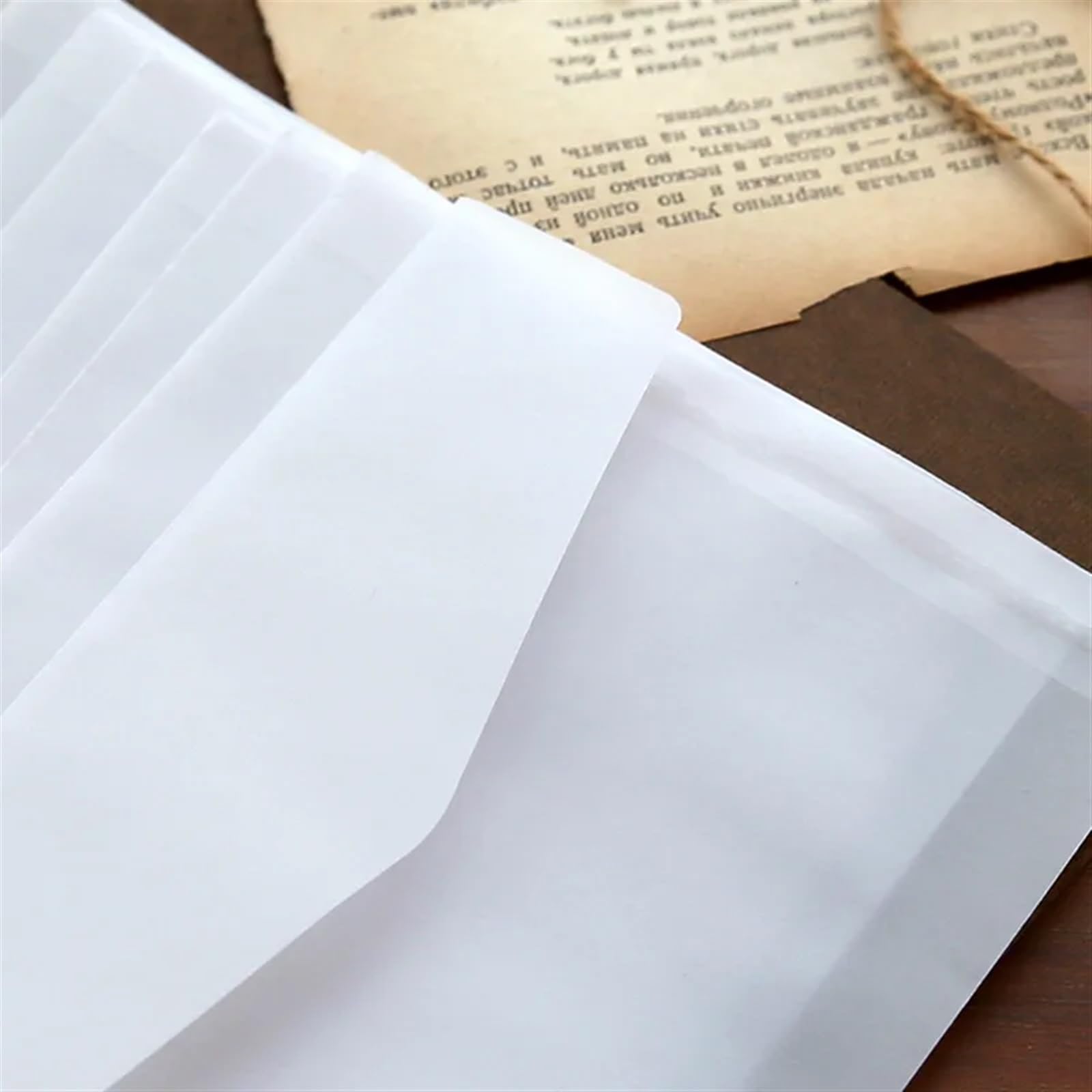 Koperty na zaproszenia, Transparent Wedding Invitation Envelopes 10 Pcs Multiple Sizes(11cmX22cm)