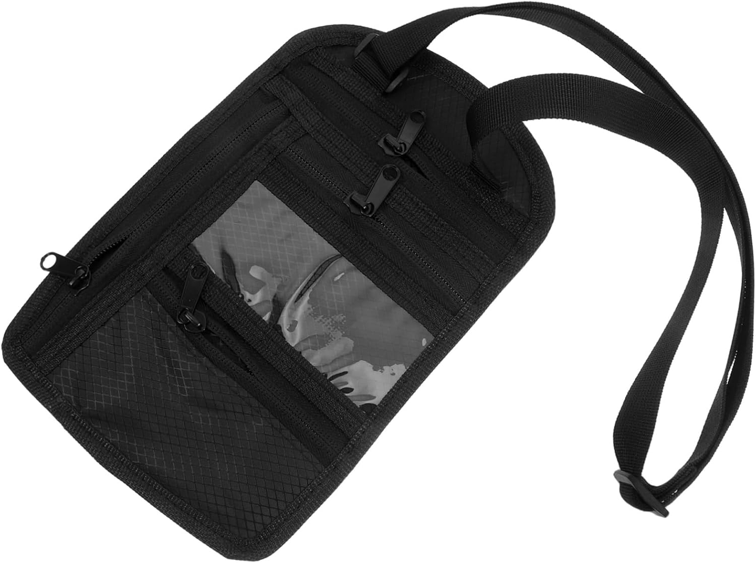 Portafoglio da viaggio da donna Healvian con portadocumenti da viaggio multiscomparto con cerniera